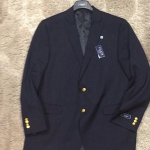 NWT Chaps men’s navy 46 long dress jacket